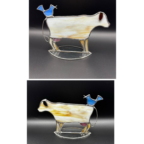 7 Piece Stained Glass Standing Nativity Set - Picture 6 of 12